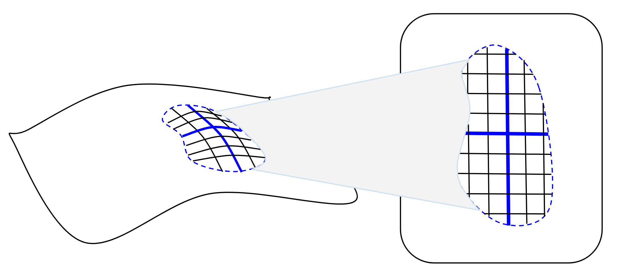The space around every point is locally Euclidean.